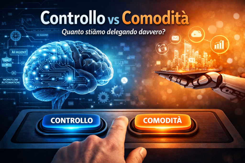 Controllo vs comodità: cosa stai delegando davvero agli AI agent?